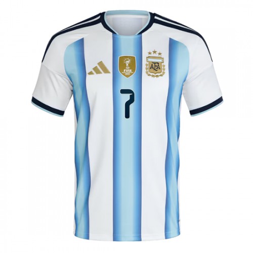Argentina Rodrigo De Paul #7 Replika Hemmatröja VM 2026 Kortärmad